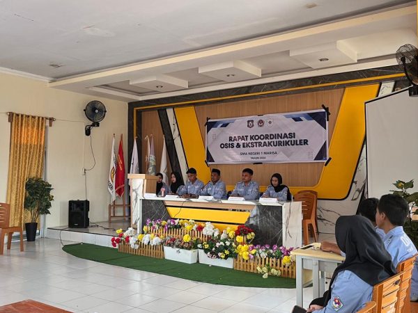 Lewat Rakor, OSIS Smansamar Perkuat Sinergi Antar Ekskul