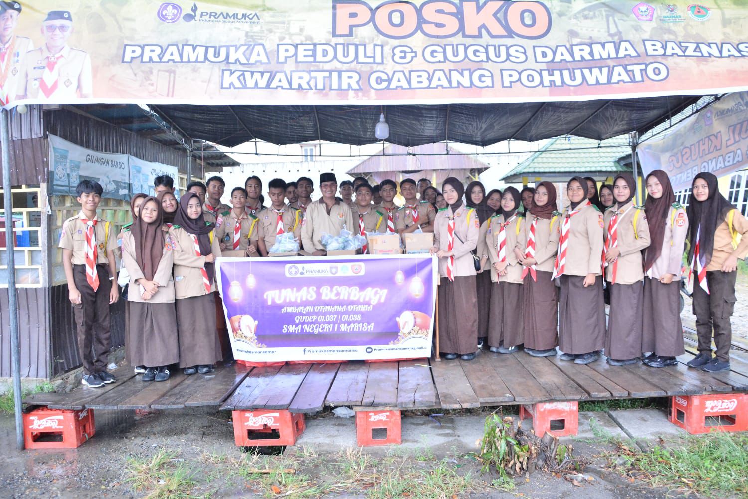 Ambalan Otanaha–Otahia Smansamar Gelar Tunas Berbagi, Tebar Kepedulian di Bulan Ramadan